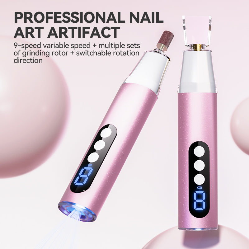 Nail polisher-Electric Nail Filer Professional E-File Nail Drill Kit for Acrylic, Gel Nails, Manicure Pedicure Polishing Shape Tools