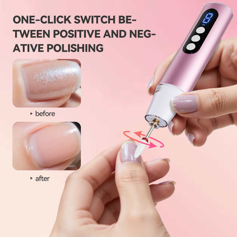 Nail polisher-Electric Nail Filer Professional E-File Nail Drill Kit for Acrylic, Gel Nails, Manicure Pedicure Polishing Shape Tools