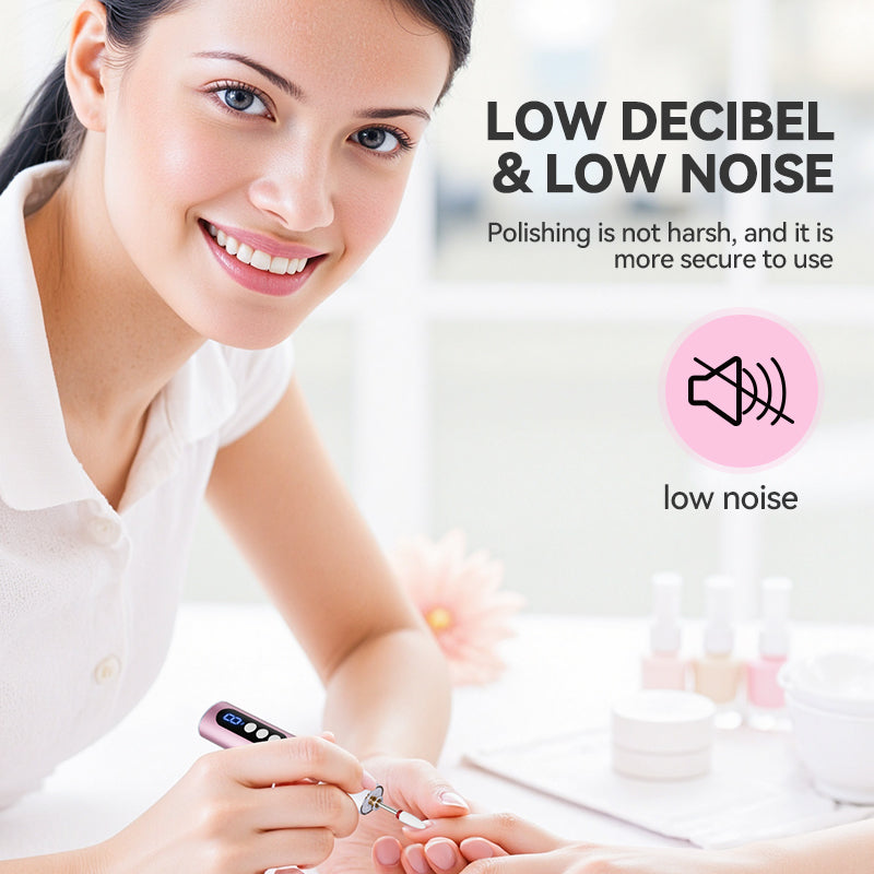 Nail polisher-Electric Nail Filer Professional E-File Nail Drill Kit for Acrylic, Gel Nails, Manicure Pedicure Polishing Shape Tools