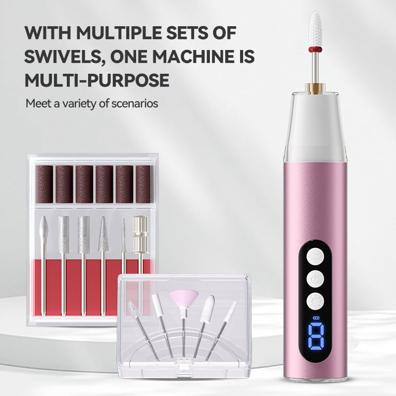 Nail polisher-Electric Nail Filer Professional E-File Nail Drill Kit for Acrylic, Gel Nails, Manicure Pedicure Polishing Shape Tools