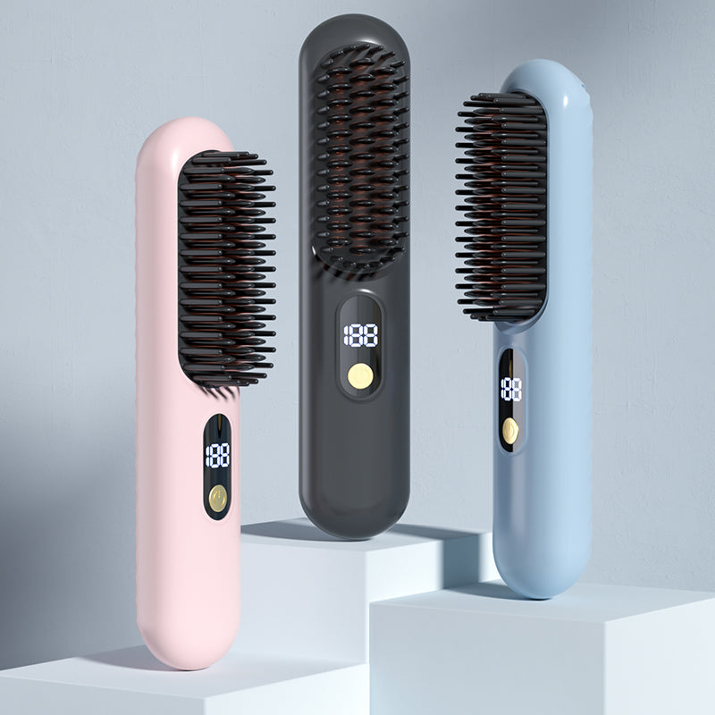 Hair straightening comb-Straightener Brush