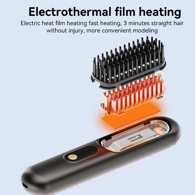Hair straightening comb-Straightener Brush
