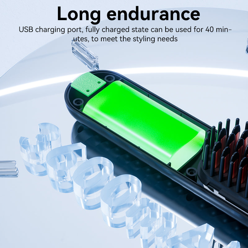 Hair straightening comb-Straightener Brush