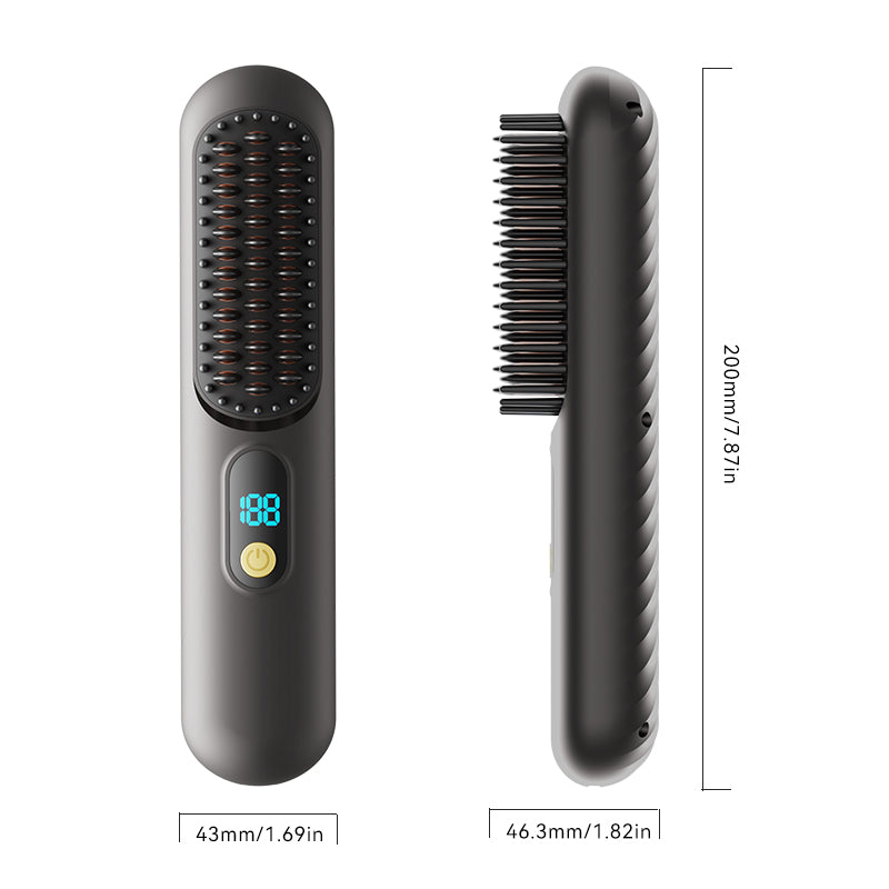 Hair straightening comb-Straightener Brush