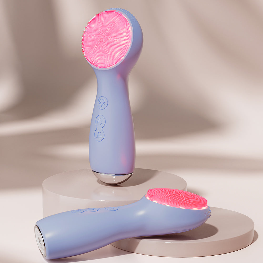 Colorful LED Silicone Face Cleaning Brush 3 in 1 wash Brush